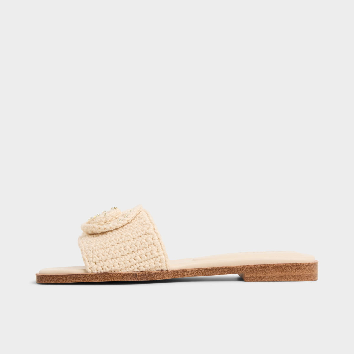 Sabbia Light Beige Women's Flats - Slide sandal | Aldo Signature