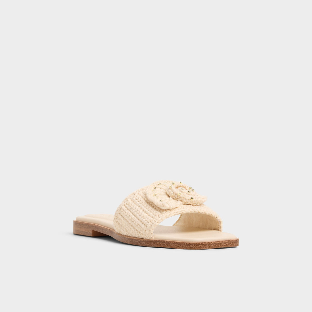 Sabbia Light Beige Women's Flats - Slide sandal | Aldo Signature