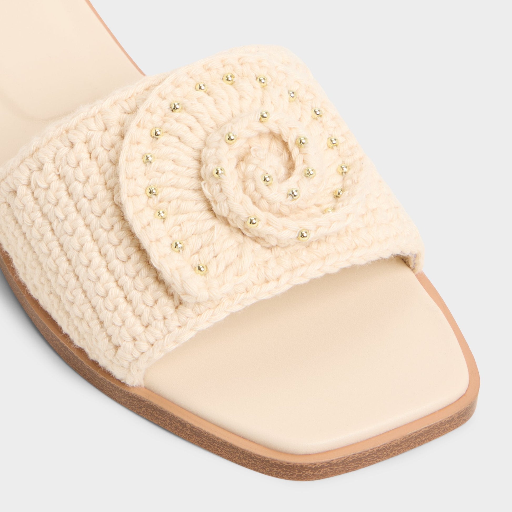 Sabbia Light Beige Women's Flats - Slide sandal | Aldo Signature