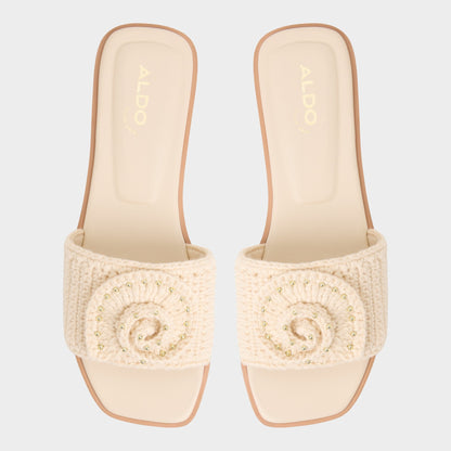 Sabbia Light Beige Women's Flats - Slide sandal | Aldo Signature