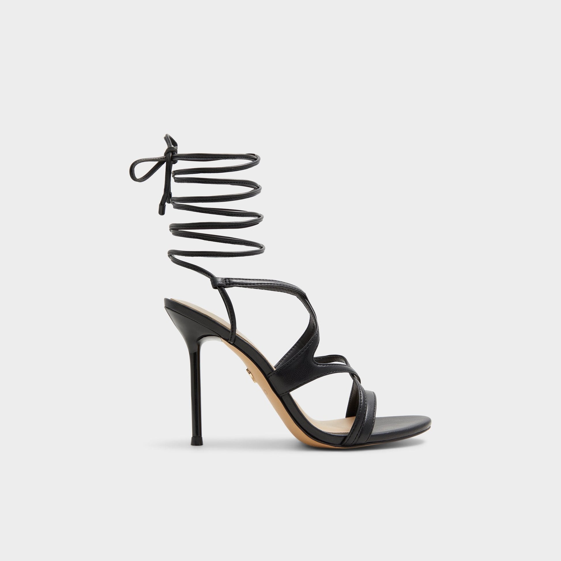 Marylou Black Women's Strappy sandals - Strappy heeled sandal | Aldo Essential
