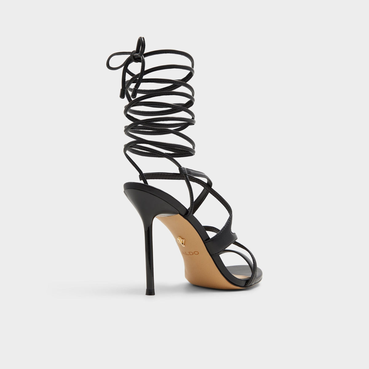 Marylou Black Women's Strappy sandals - Strappy heeled sandal | Aldo Essential