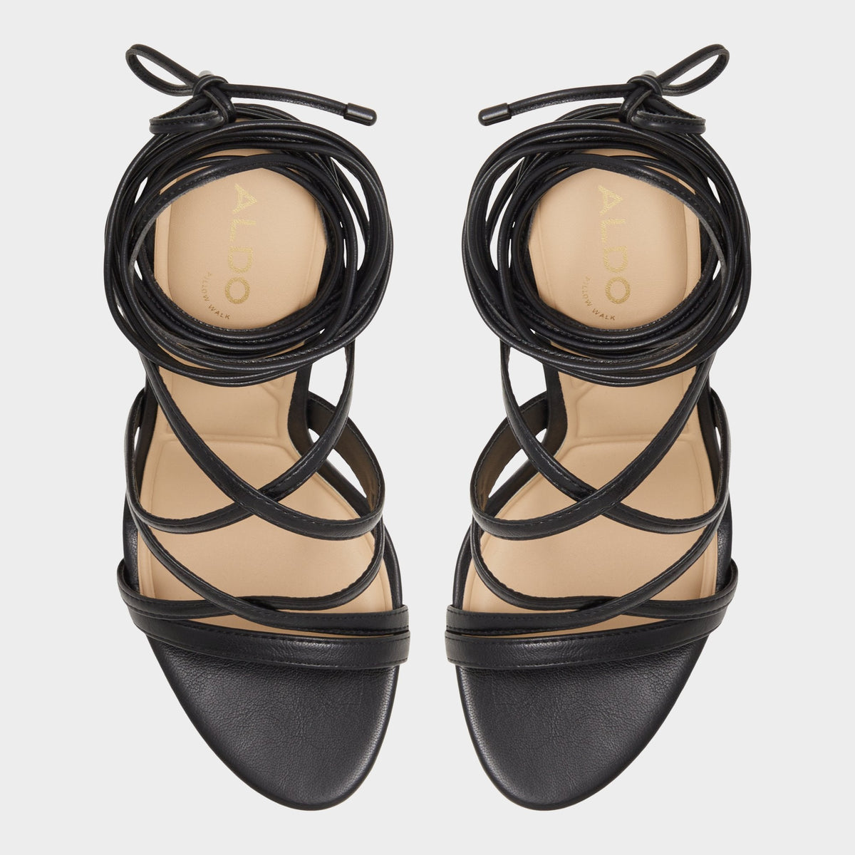 Marylou Black Women's Strappy sandals - Strappy heeled sandal | Aldo Essential