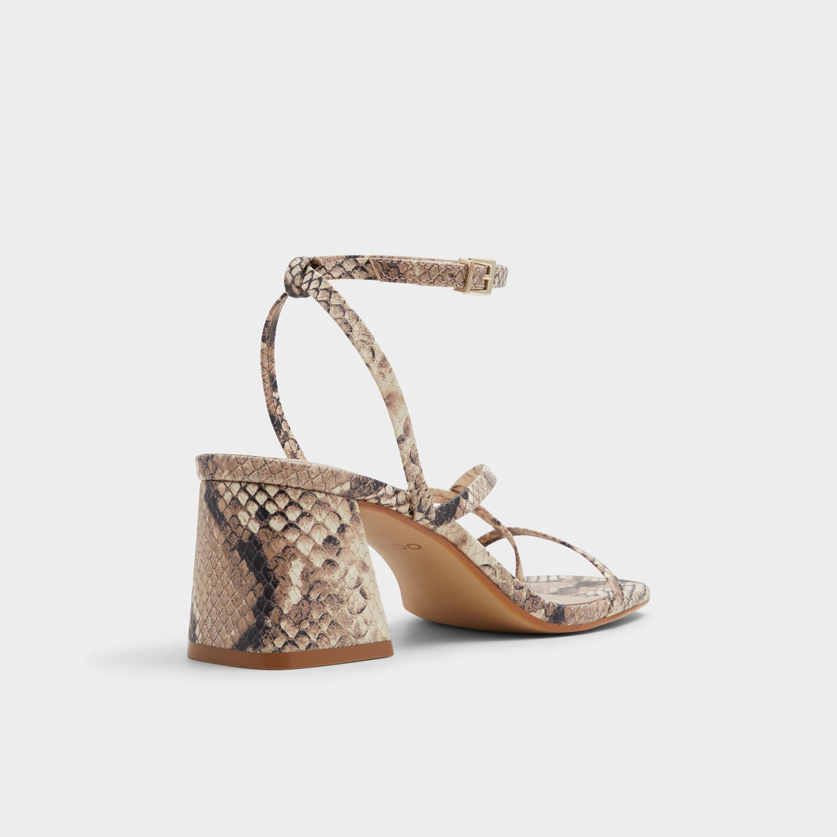Adrauder in Brown Overflow 13801090 - Strappy block heeled sandal, Block heel | Aldo New