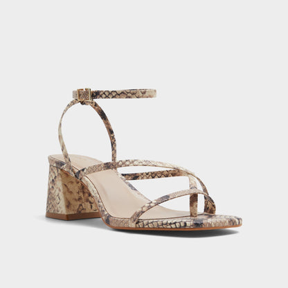 Adrauder in Brown Overflow 13801090 - Strappy block heeled sandal, Block heel | Aldo New
