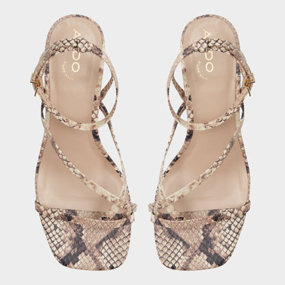 Adrauder in Brown Overflow 13801090 - Strappy block heeled sandal, Block heel | Aldo New