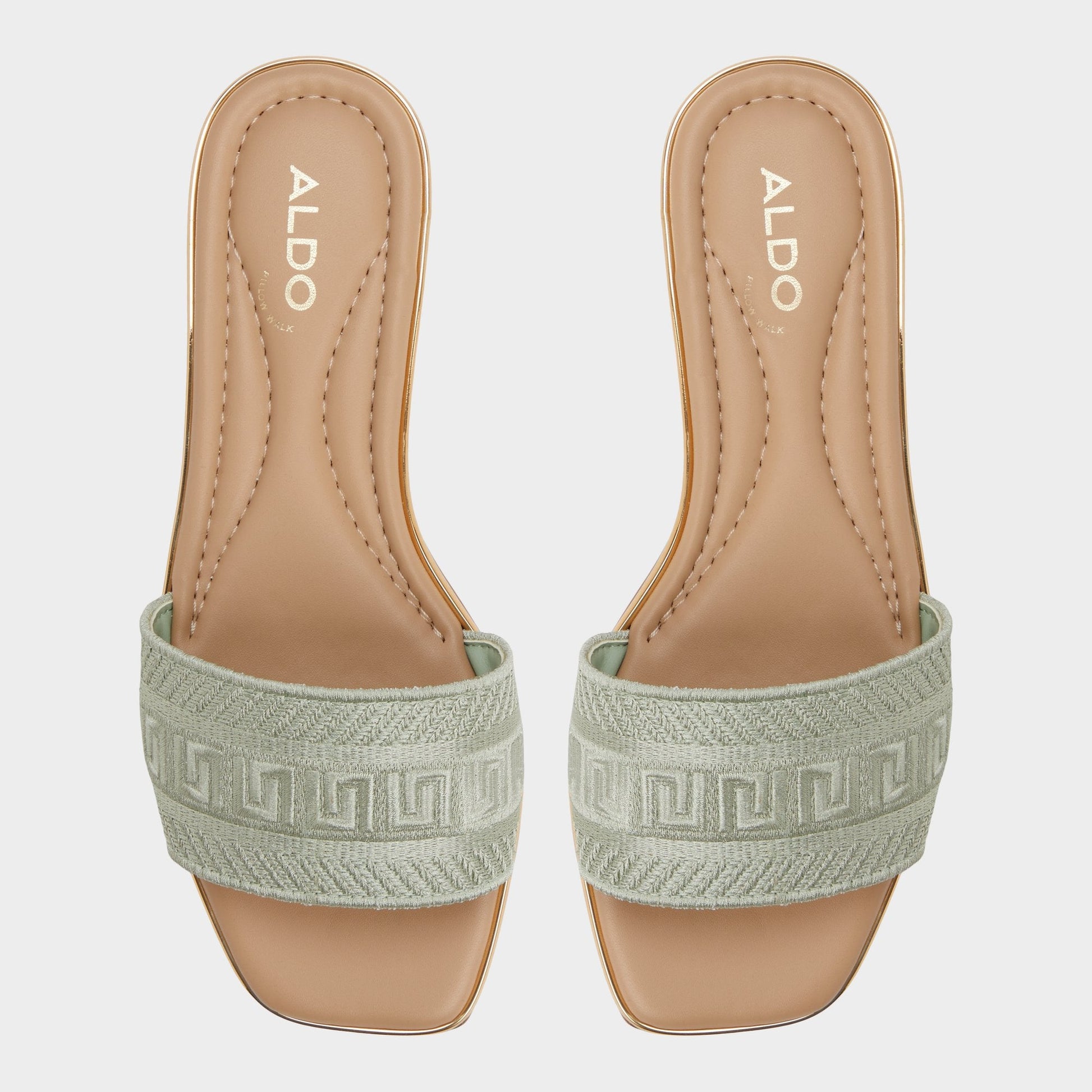 Oceania-xt Other Green Women's Flats - Slide sandal | Aldo Recommended