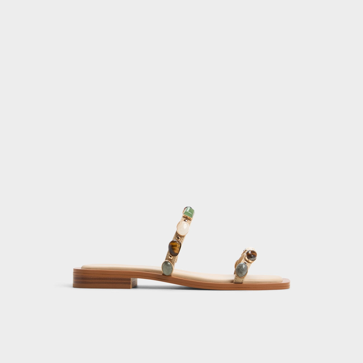Sapphira Medium Beige Women's Flats - Strappy flat sandal | Aldo Exclusive