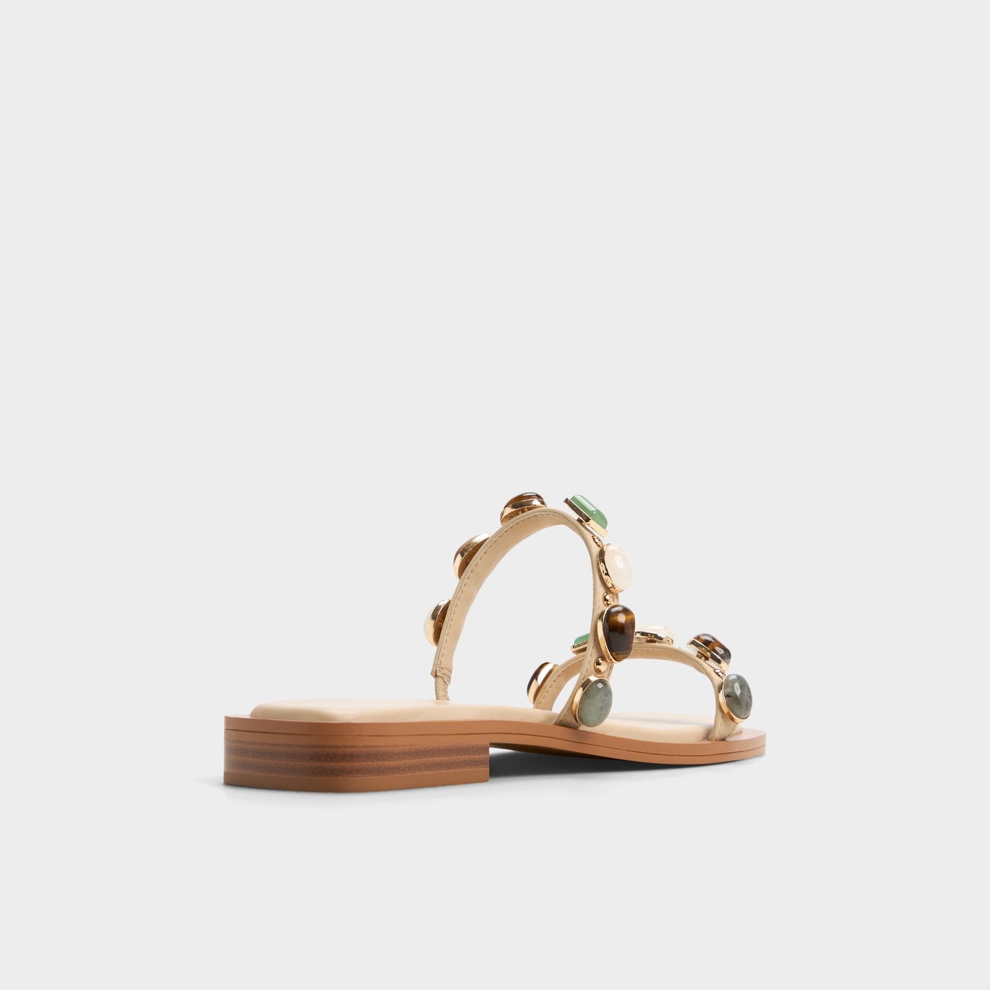 Sapphira Medium Beige Women's Flats - Strappy flat sandal | Aldo Exclusive