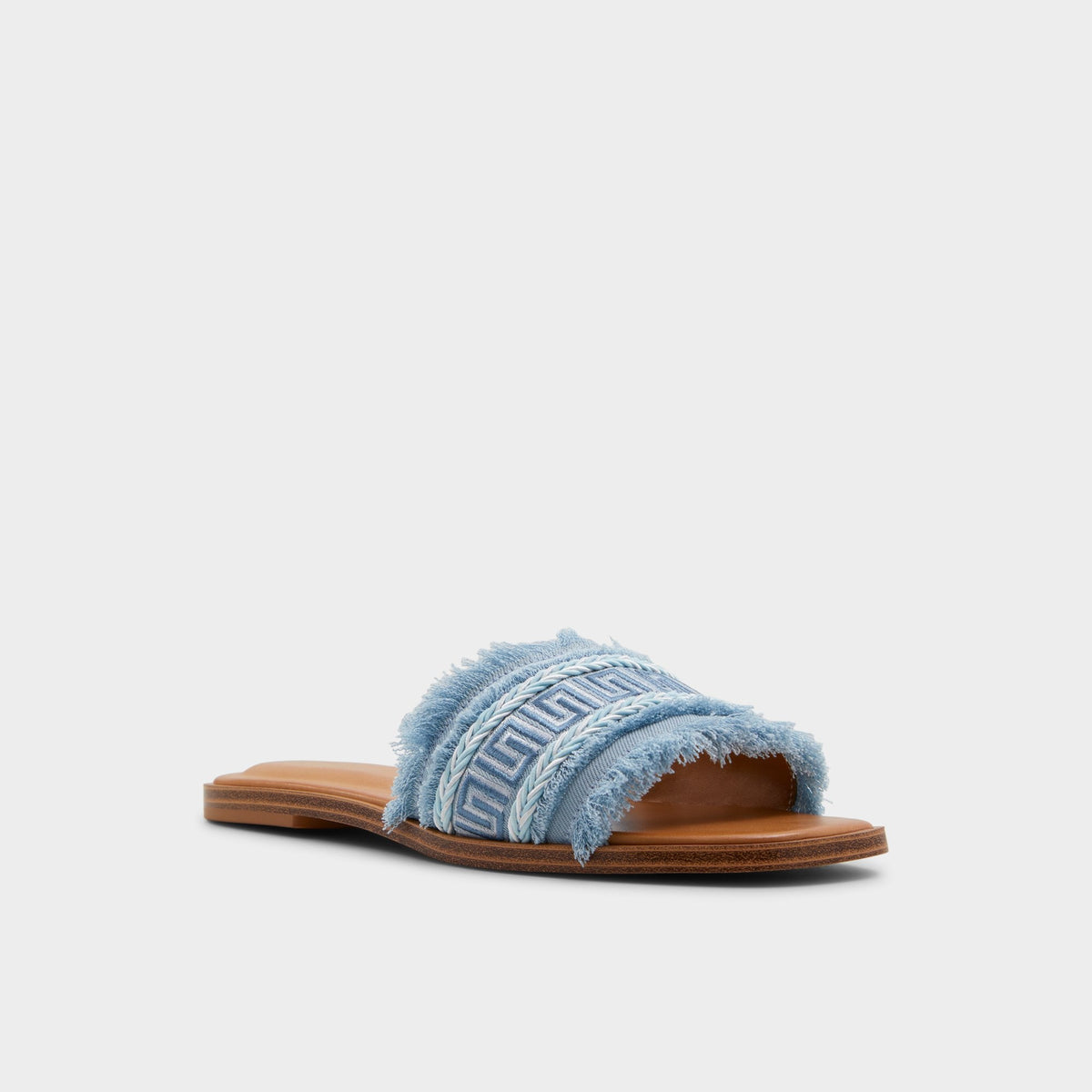 Nalani Medium Blue Women's Flats - Slide sandal | Aldo Classic