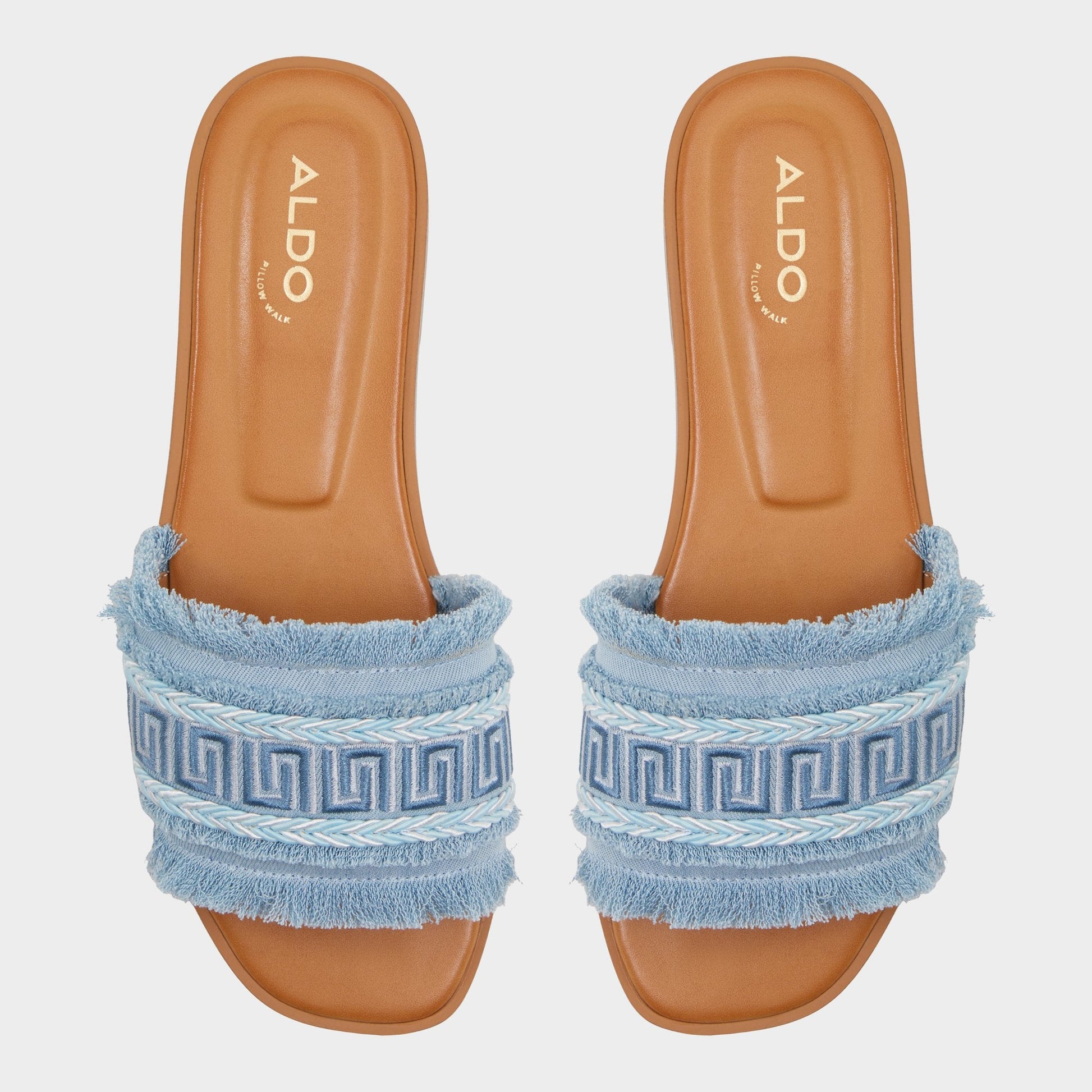 Nalani Medium Blue Women's Flats - Slide sandal | Aldo Classic