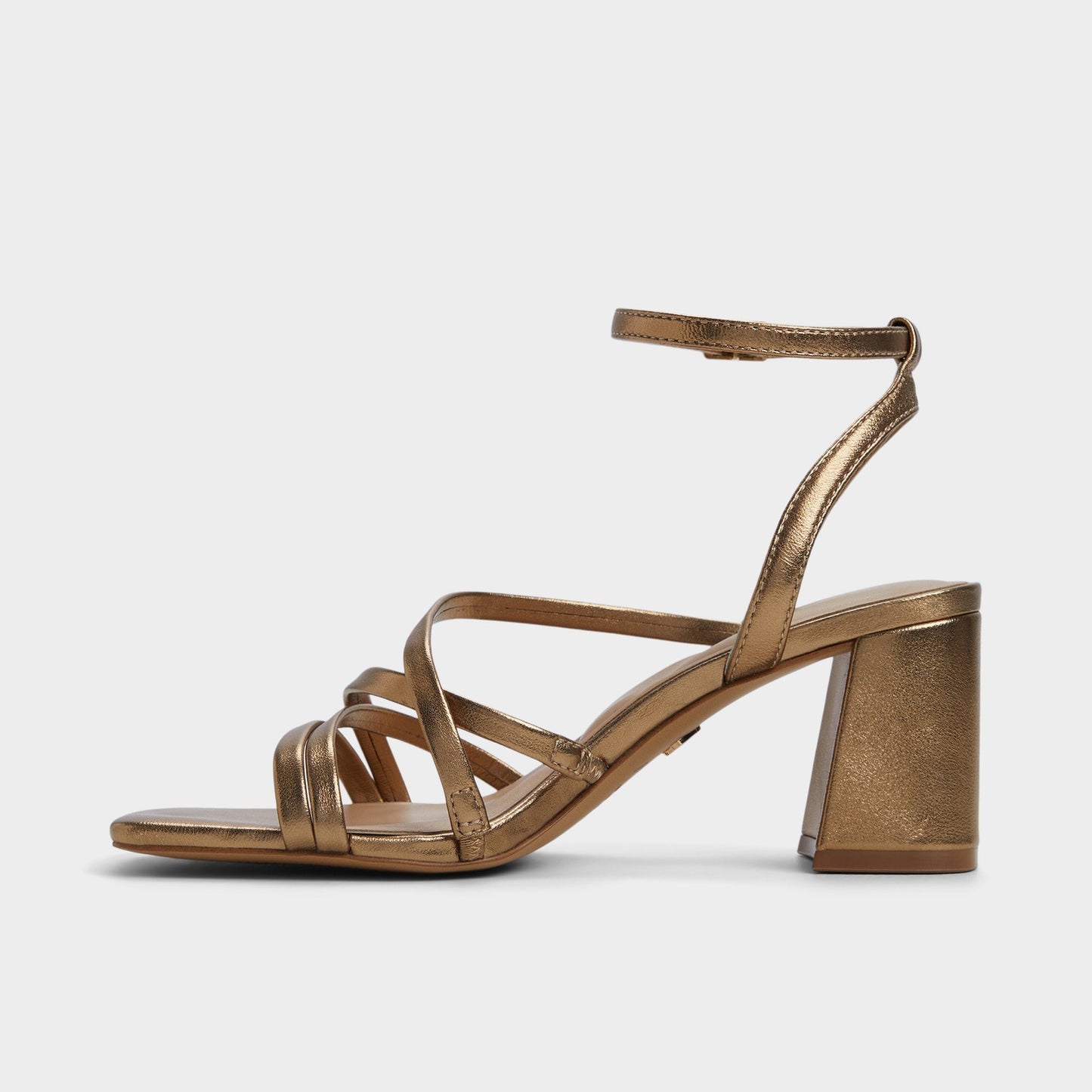 Esther Gold Women's Block heels - Strappy heeled sandal, Block heel | Aldo Premium