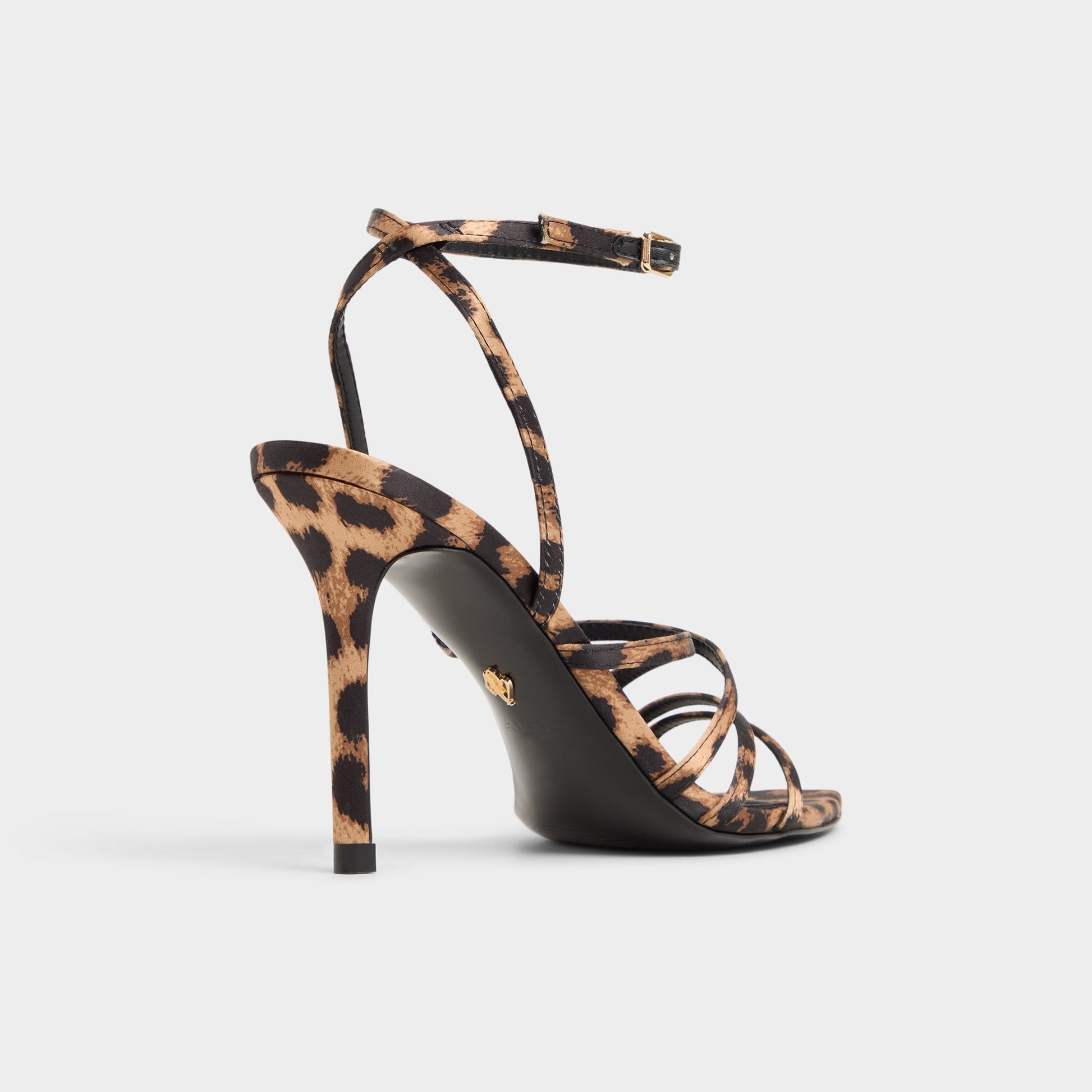 Solania Brown Multi Women's Strappy sandals - Strappy heeled sandal, Stiletto heel | Aldo New