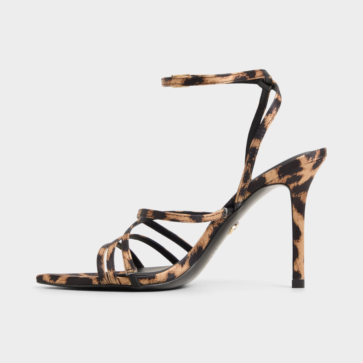 Solania Brown Multi Women's Strappy sandals - Strappy heeled sandal, Stiletto heel | Aldo New