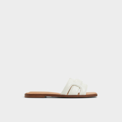 Eleny White Women's Flats - Slide sandal | Aldo Featured
