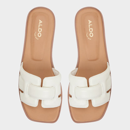 Eleny White Women's Flats - Slide sandal | Aldo Featured