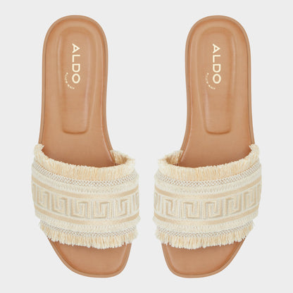 Nalani Gold Women's Flats - Slide sandal | Aldo Signature