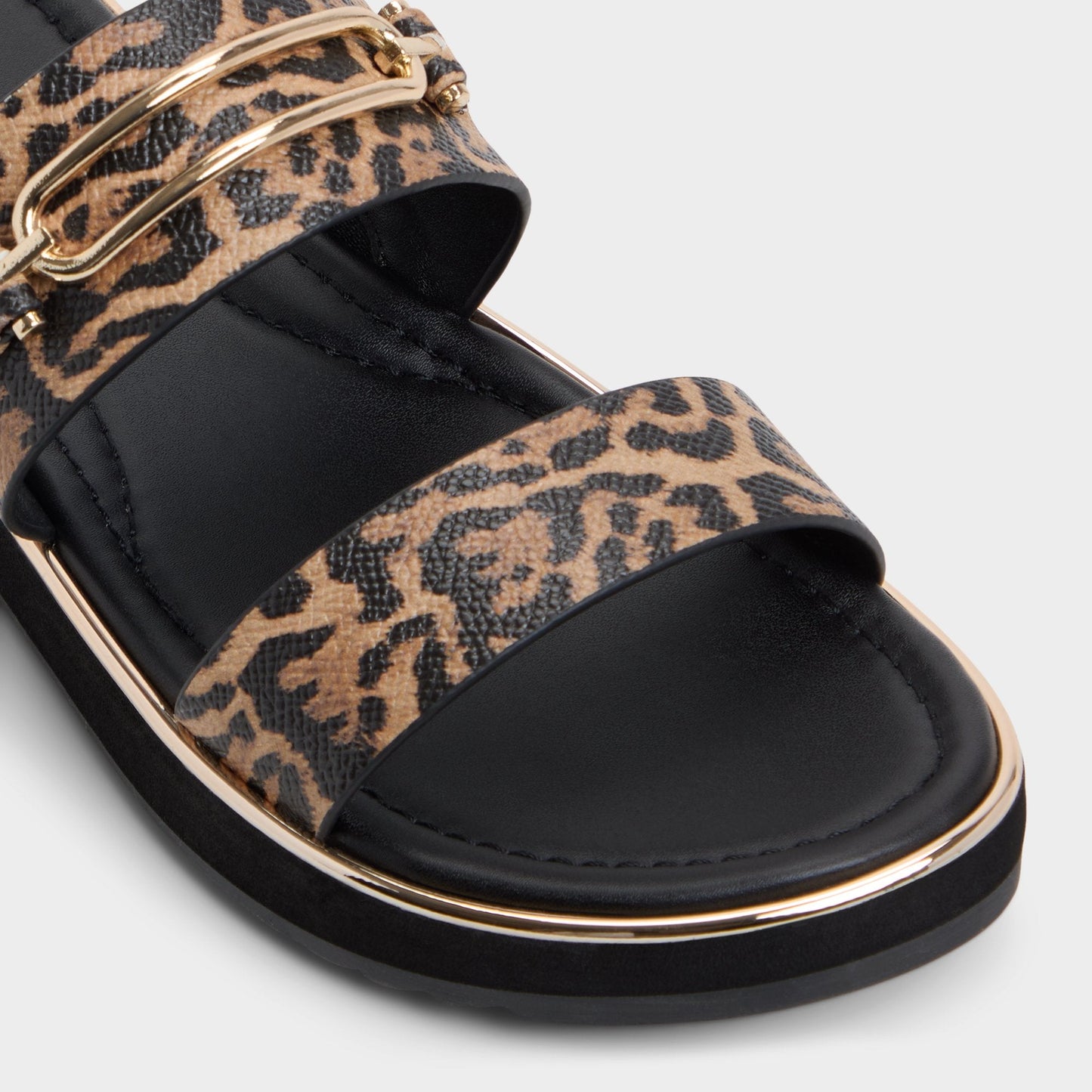 Lagoon Brown Multi Women's Flats - Strappy flat sandal, Footbed sandal | Aldo Essential