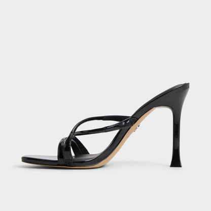 Velaia Black Women's Heeled mules - Heeled mule, Stiletto heel | Aldo Premium