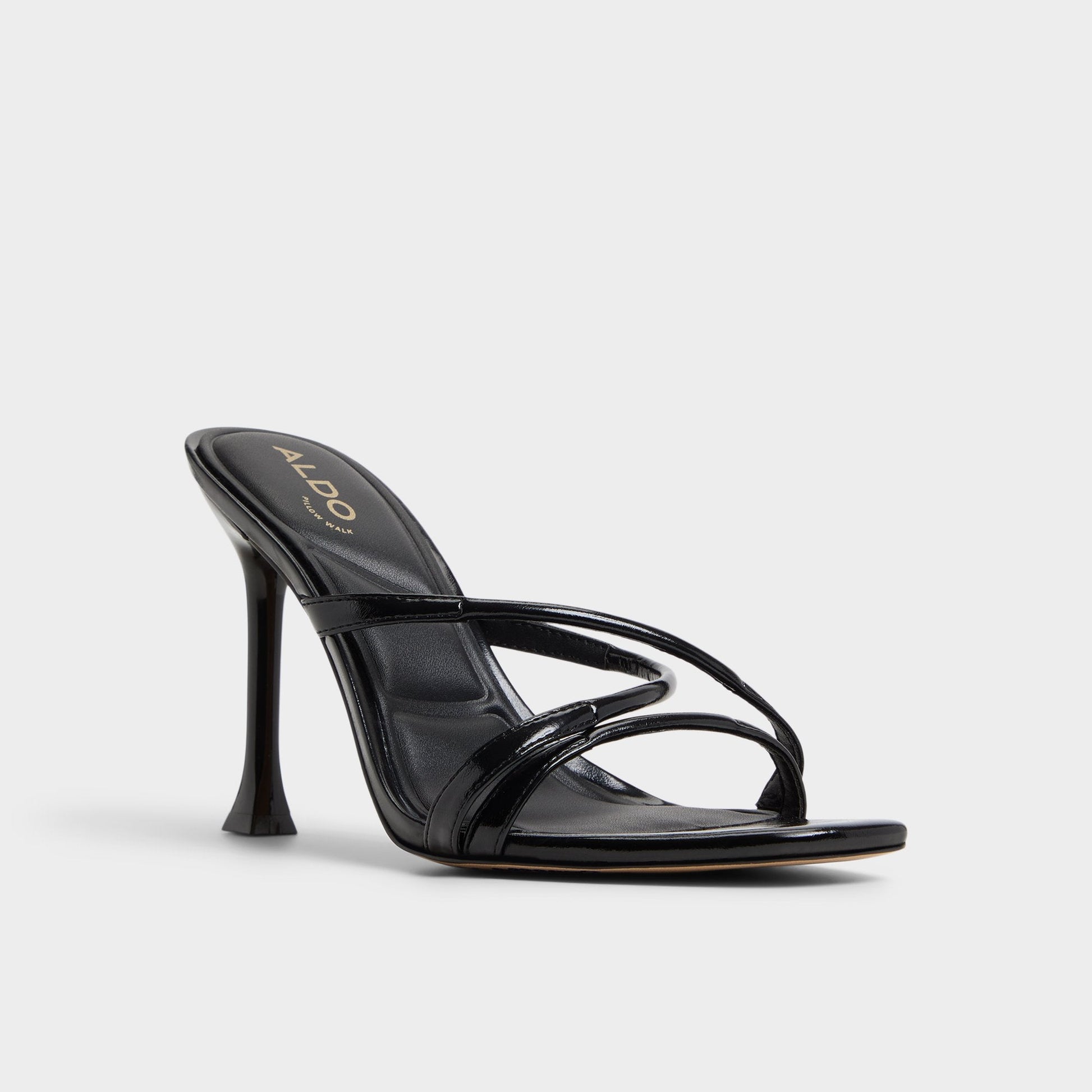 Velaia Black Women's Heeled mules - Heeled mule, Stiletto heel | Aldo Premium