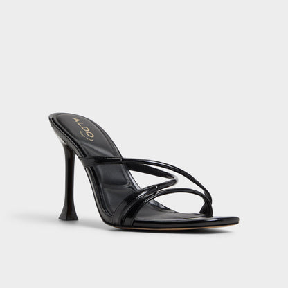 Velaia Black Women's Heeled mules - Heeled mule, Stiletto heel | Aldo Premium