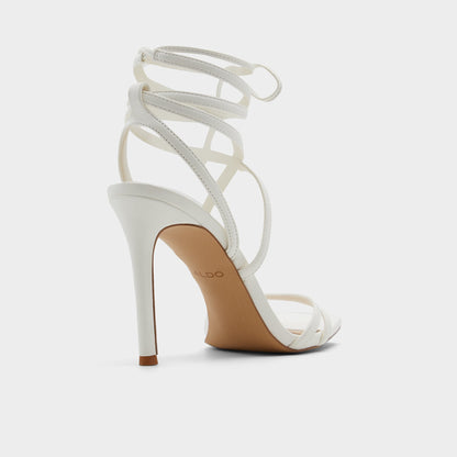Phaedra in White - Strappy stiletto sandal, Stiletto heel | Aldo New