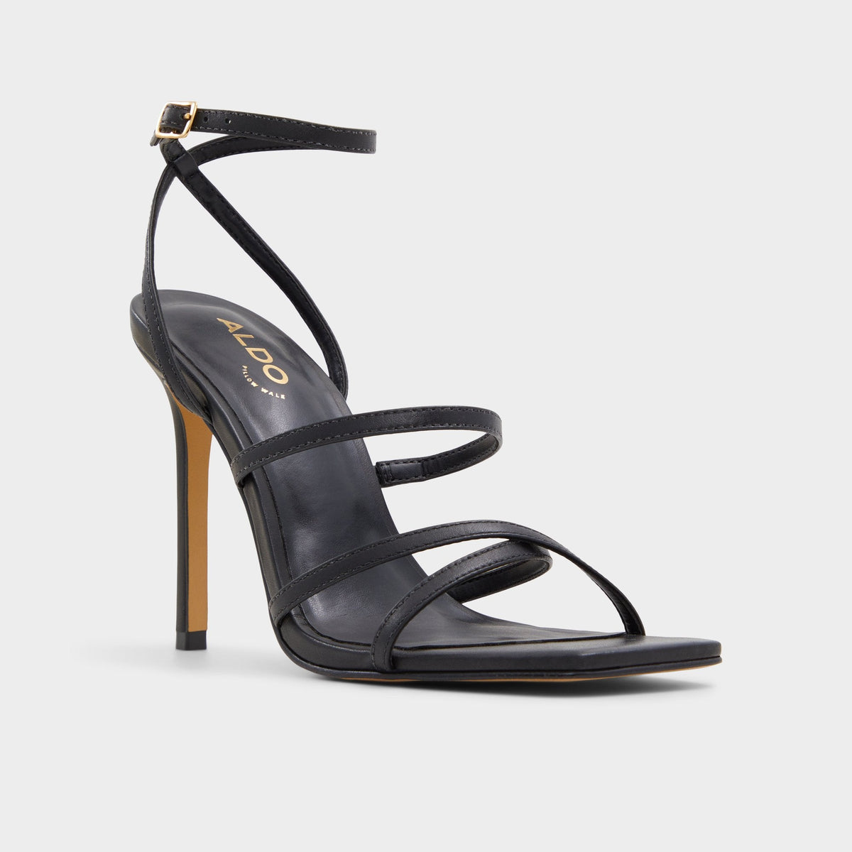 Galoi Black Women's Strappy sandals - Strappy heeled sandal | Aldo Featured