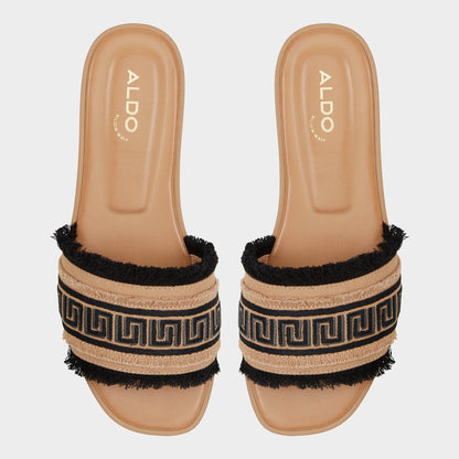 Nalani Open Black Women's Flats - Slide sandal | Aldo Classic