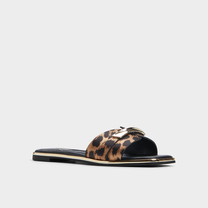 Darlina Brown Multi Women's Flats - Slide sandal | Aldo Essential