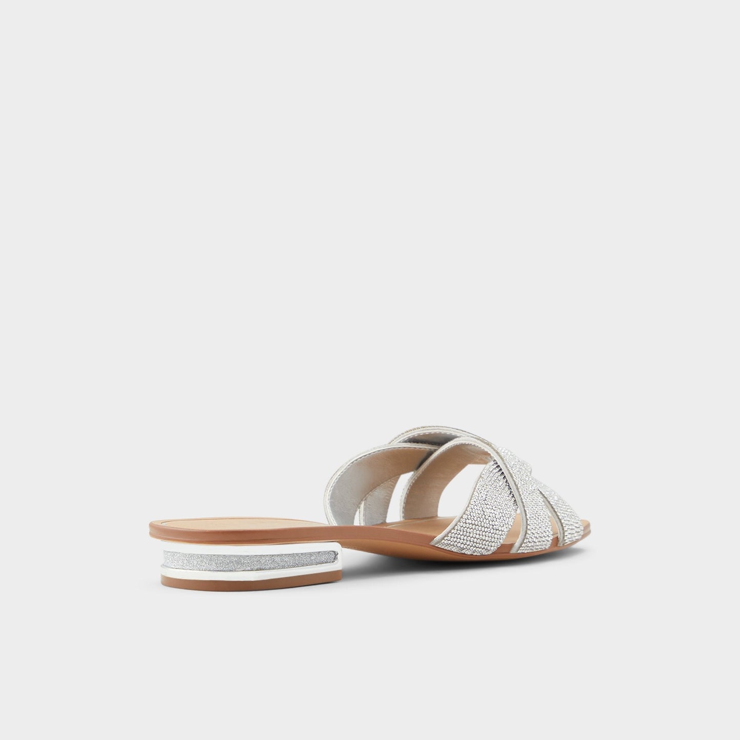 Coredith Silver Women's Flats - Slide sandal | Aldo Premium