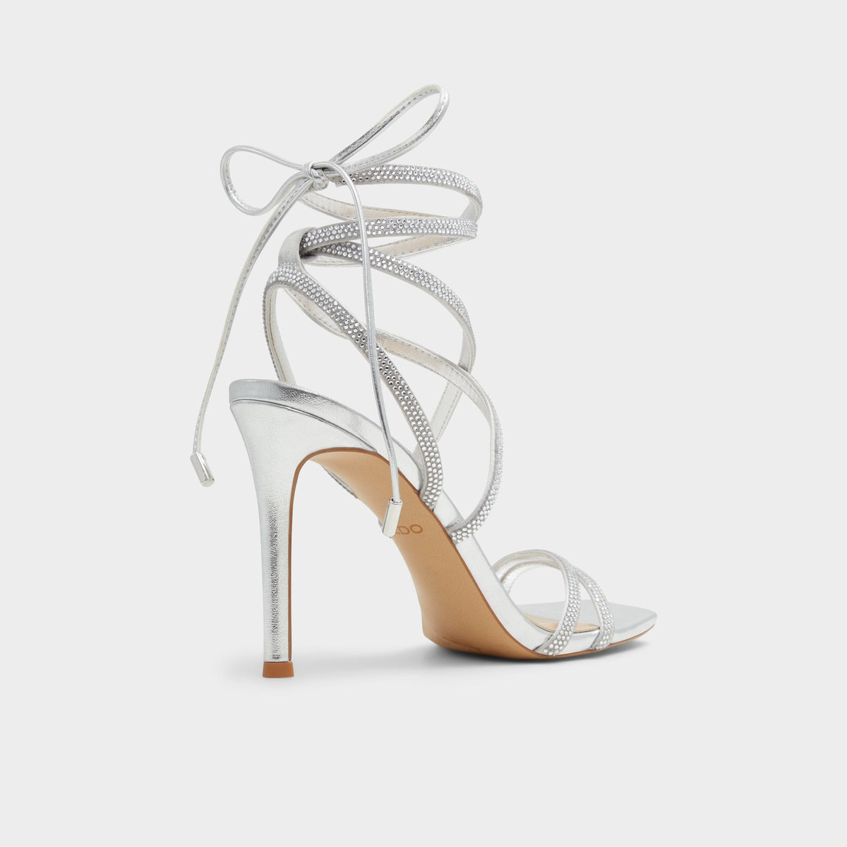 Phaedra in Silver - Strappy stiletto sandal | Aldo Trending