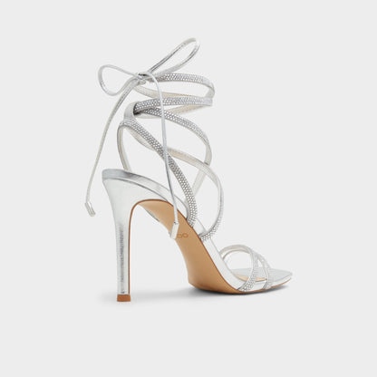 Phaedra in Silver - Strappy stiletto sandal | Aldo Trending