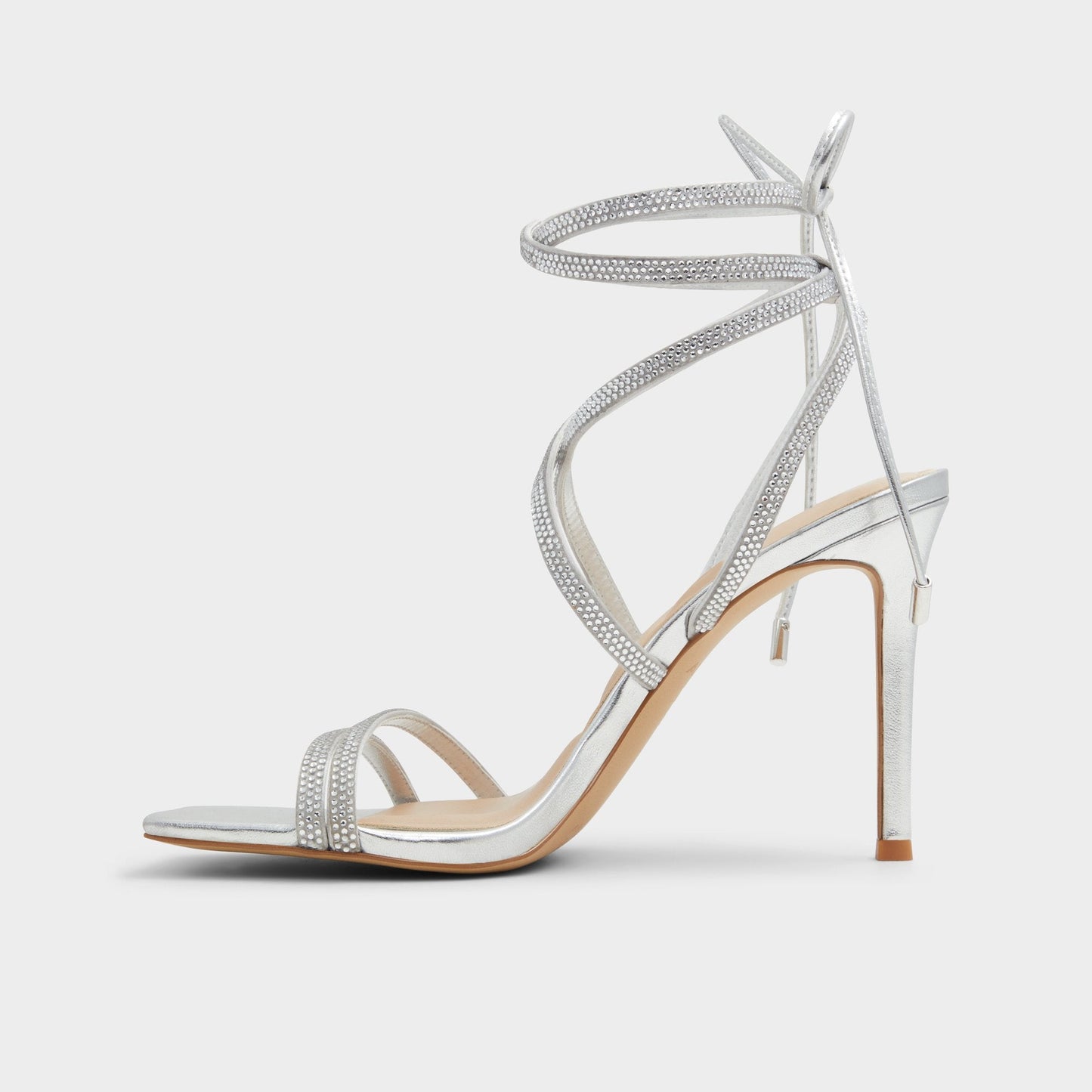 Phaedra in Silver - Strappy stiletto sandal | Aldo Trending