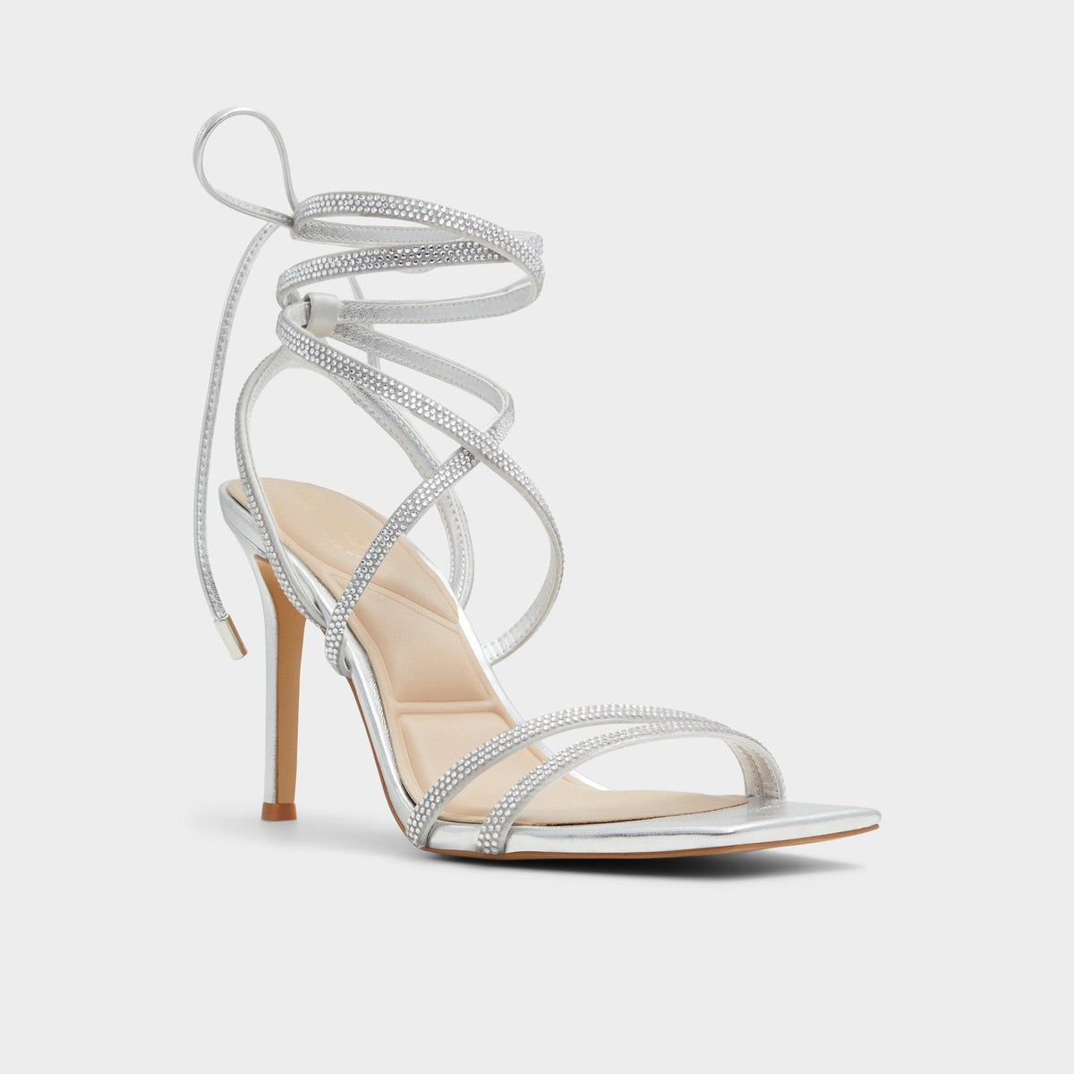 Phaedra in Silver - Strappy stiletto sandal | Aldo Trending
