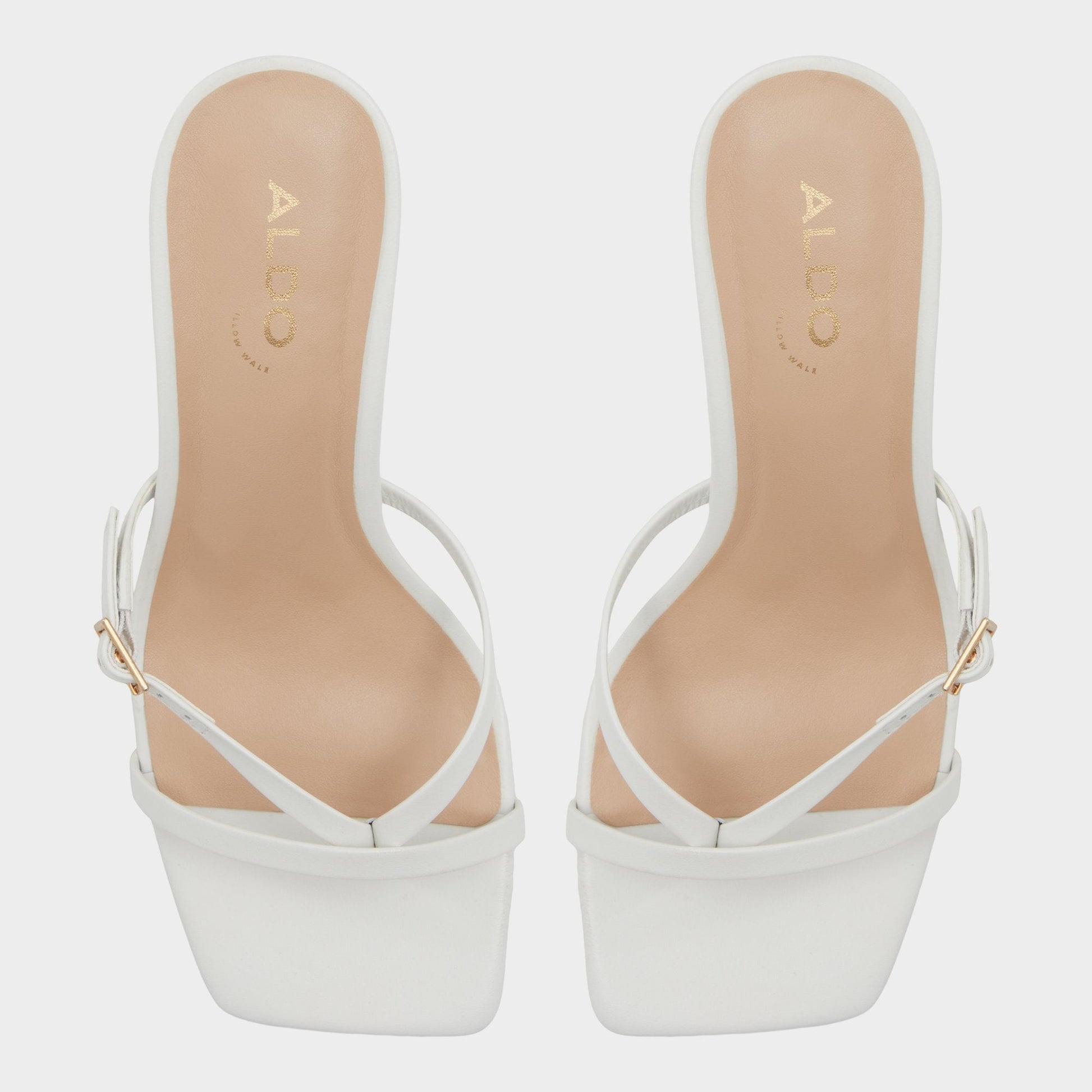 Gannever White/Bone Women's Heeled sandals -  | Aldo Best Seller