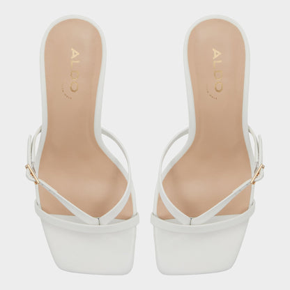 Gannever White/Bone Women's Heeled sandals -  | Aldo Best Seller