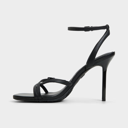 Conney Black Women's Heeled sandals - Strappy heeled sandal, Stiletto heel | Aldo Classic