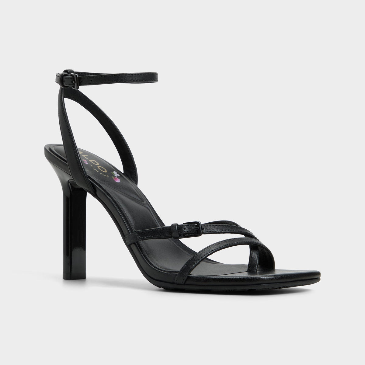 Conney Black Women's Heeled sandals - Strappy heeled sandal, Stiletto heel | Aldo Classic