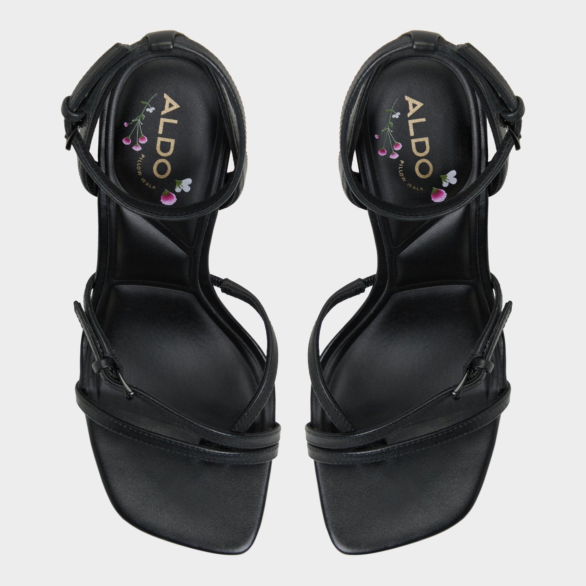 Conney Black Women's Heeled sandals - Strappy heeled sandal, Stiletto heel | Aldo Classic