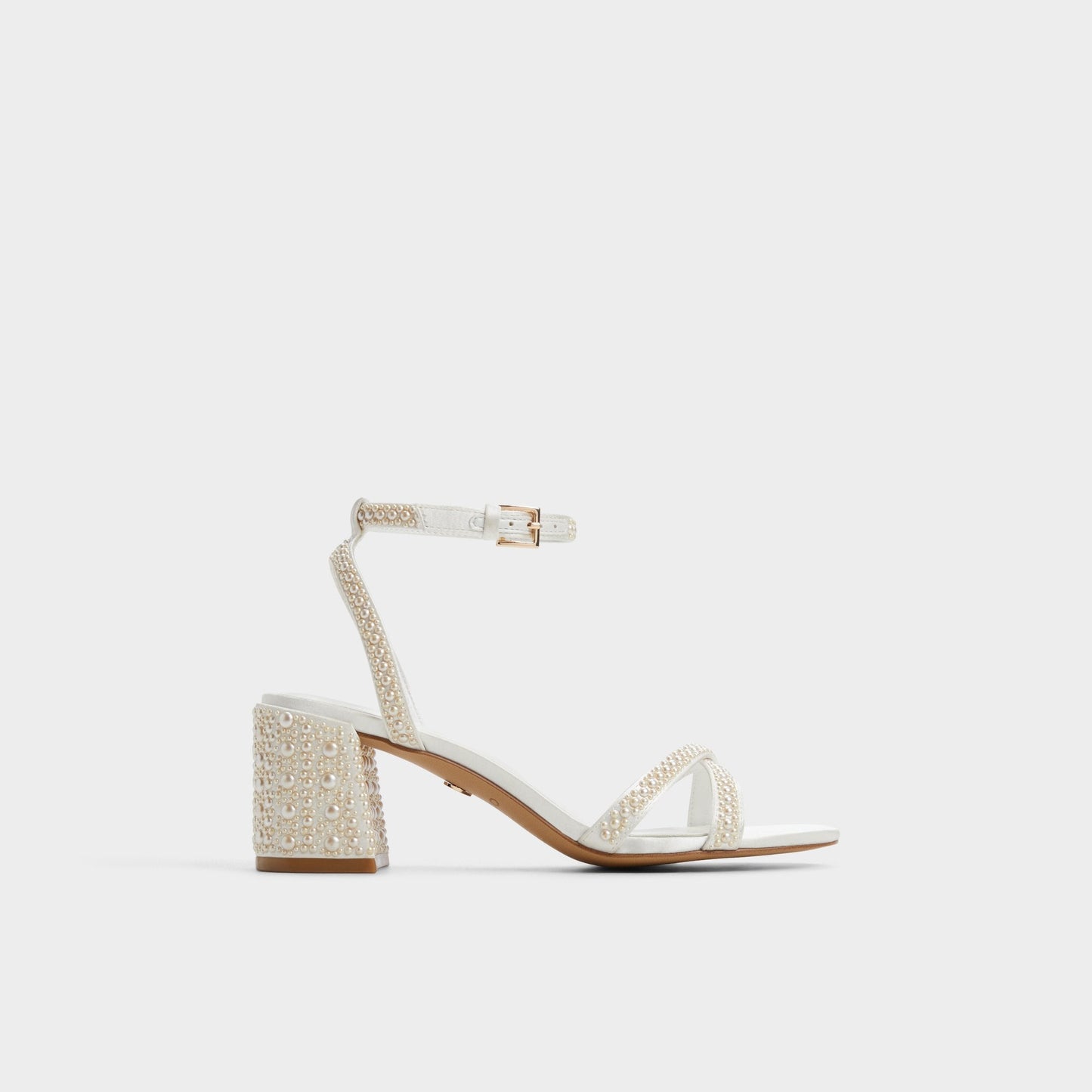 Bouclettie Other White Women's Block heels - Strappy heeled sandal, Block heel | Aldo Essential