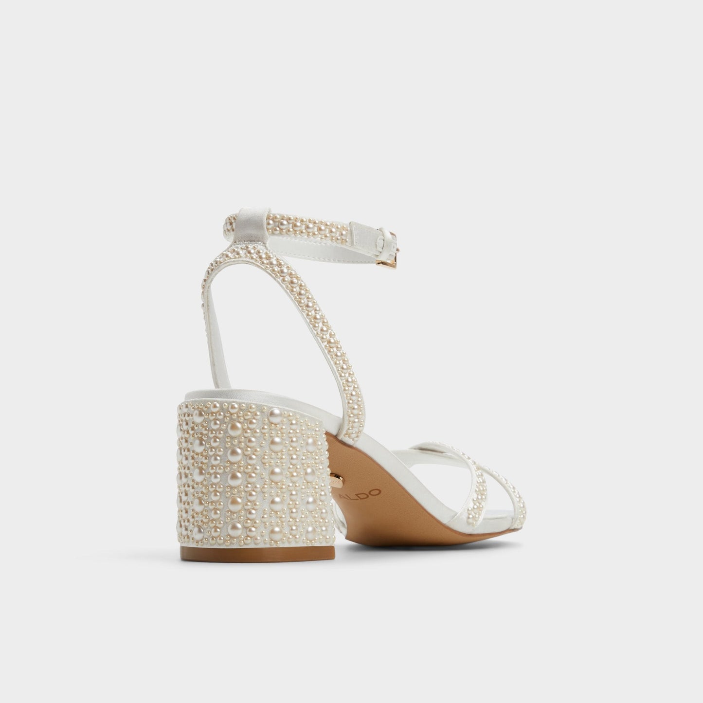 Bouclettie Other White Women's Block heels - Strappy heeled sandal, Block heel | Aldo Essential