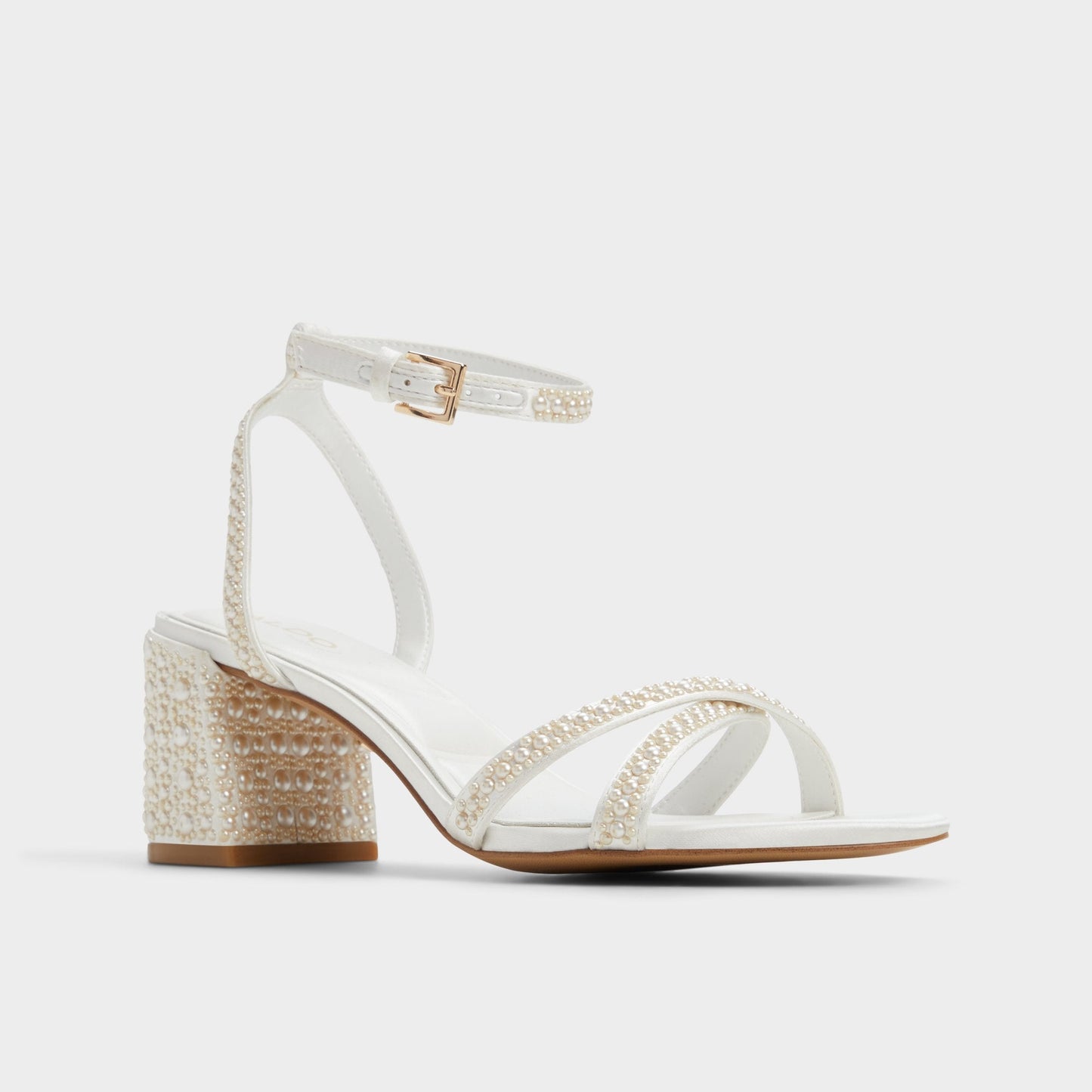 Bouclettie Other White Women's Block heels - Strappy heeled sandal, Block heel | Aldo Essential
