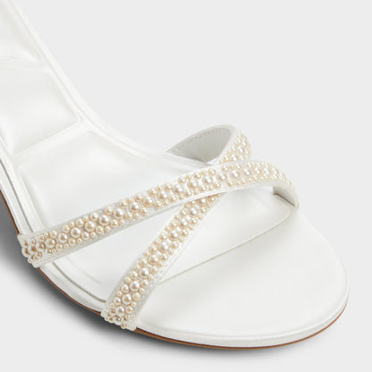 Bouclettie Other White Women's Block heels - Strappy heeled sandal, Block heel | Aldo Essential