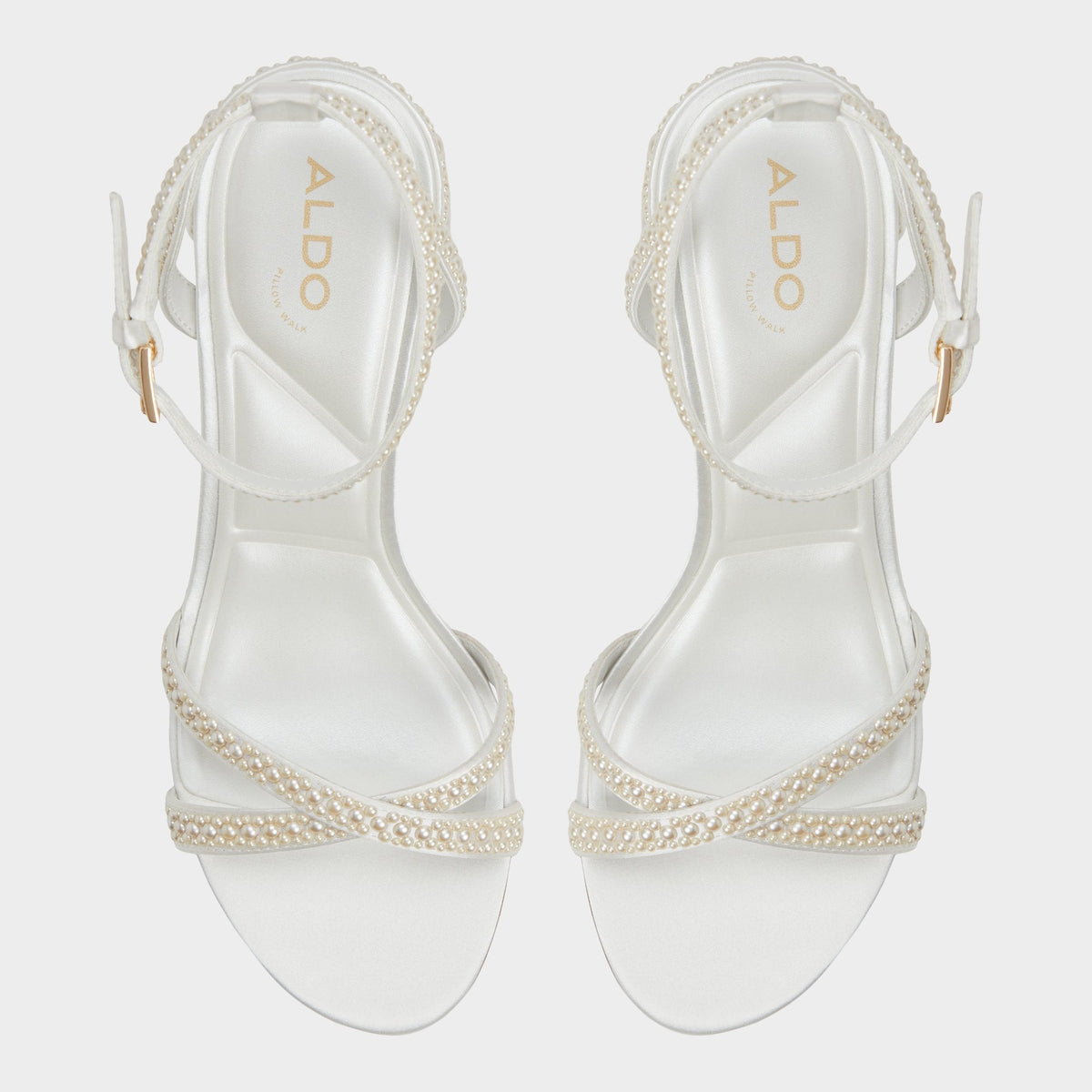 Bouclettie Other White Women's Block heels - Strappy heeled sandal, Block heel | Aldo Essential