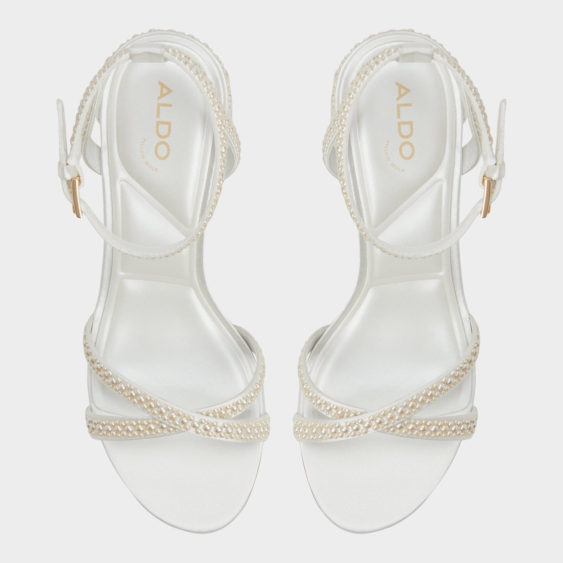 Bouclettie Other White Women's Block heels - Strappy heeled sandal, Block heel | Aldo Essential
