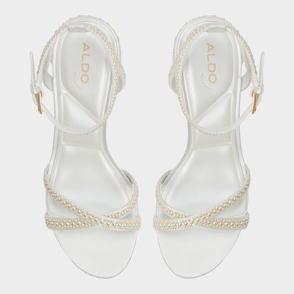 Bouclettie Other White Women's Block heels - Strappy heeled sandal, Block heel | Aldo Essential
