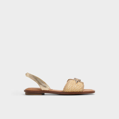 Goassi Gold Women's Iridescent metallics - Flat sandal | Aldo Popular