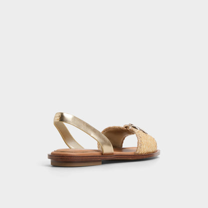 Goassi Gold Women's Iridescent metallics - Flat sandal | Aldo Popular