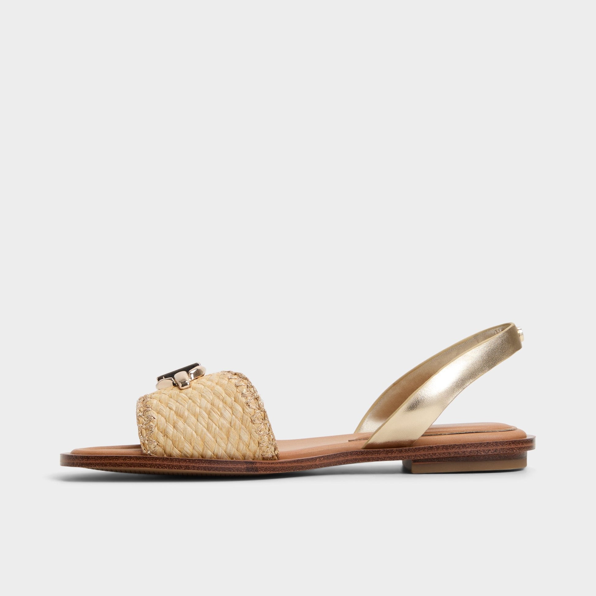 Goassi Gold Women's Iridescent metallics - Flat sandal | Aldo Popular