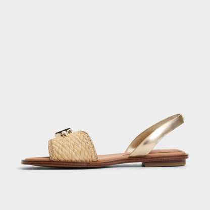 Goassi Gold Women's Iridescent metallics - Flat sandal | Aldo Popular